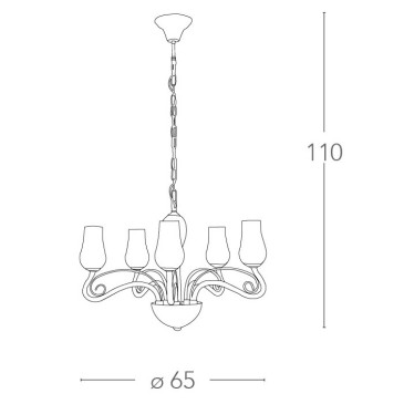 Suspension en verre soufflé...