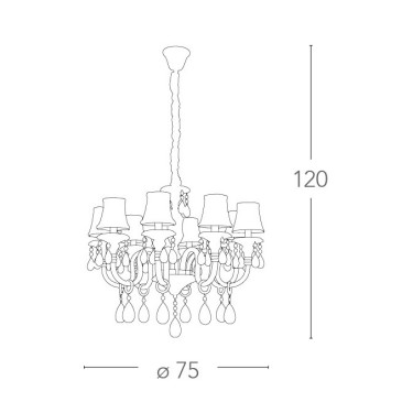 Lustre baroque classique en...