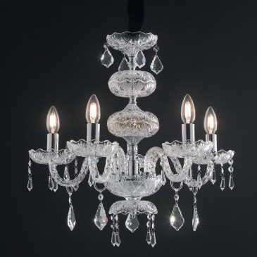 Lustre classique à 5 bras...