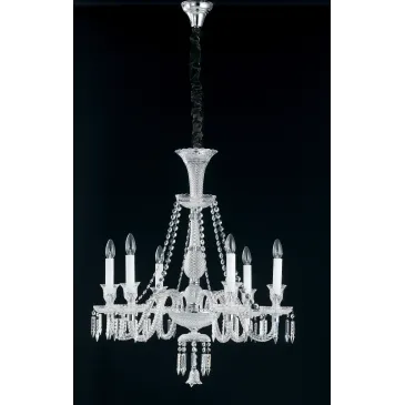 I-LOUVRE/6 - Lampadario Elegante Cristallo Decoraro Sospensione Classico E14