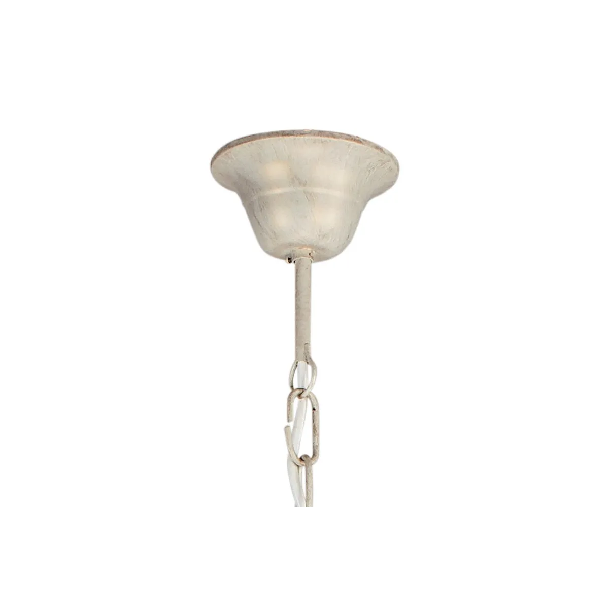 Sospensione a Catena in Metallo Bianco Linea Rose Fan europe