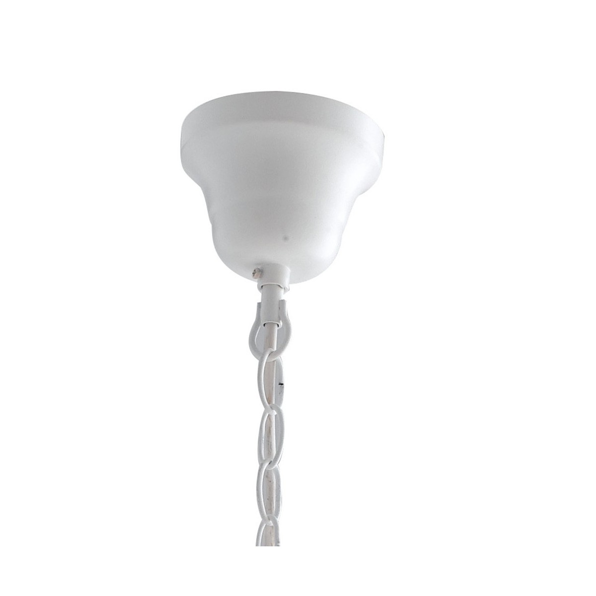 Sospensione a Catena in Metallo Bianco Linea Favola Fan...