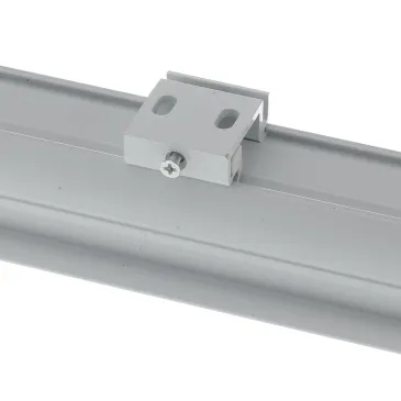 Kit 2 embases de raccordement au plafond blanches pour rail triphasé blanc