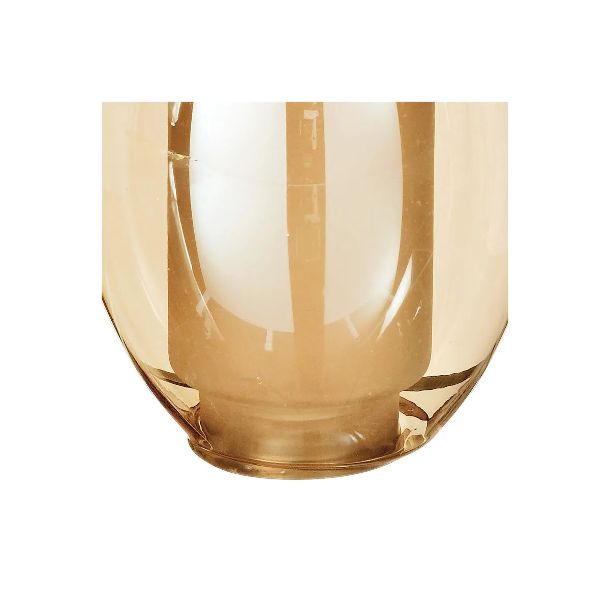 I-VELY-AMB - Paralume Floreale Vetro Ambrato F30