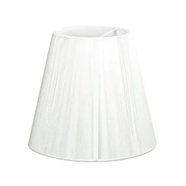 I-PRLM SINFONIA BCO - Abat-jour Symphony en Tissu Blanc 14x15 cm E14