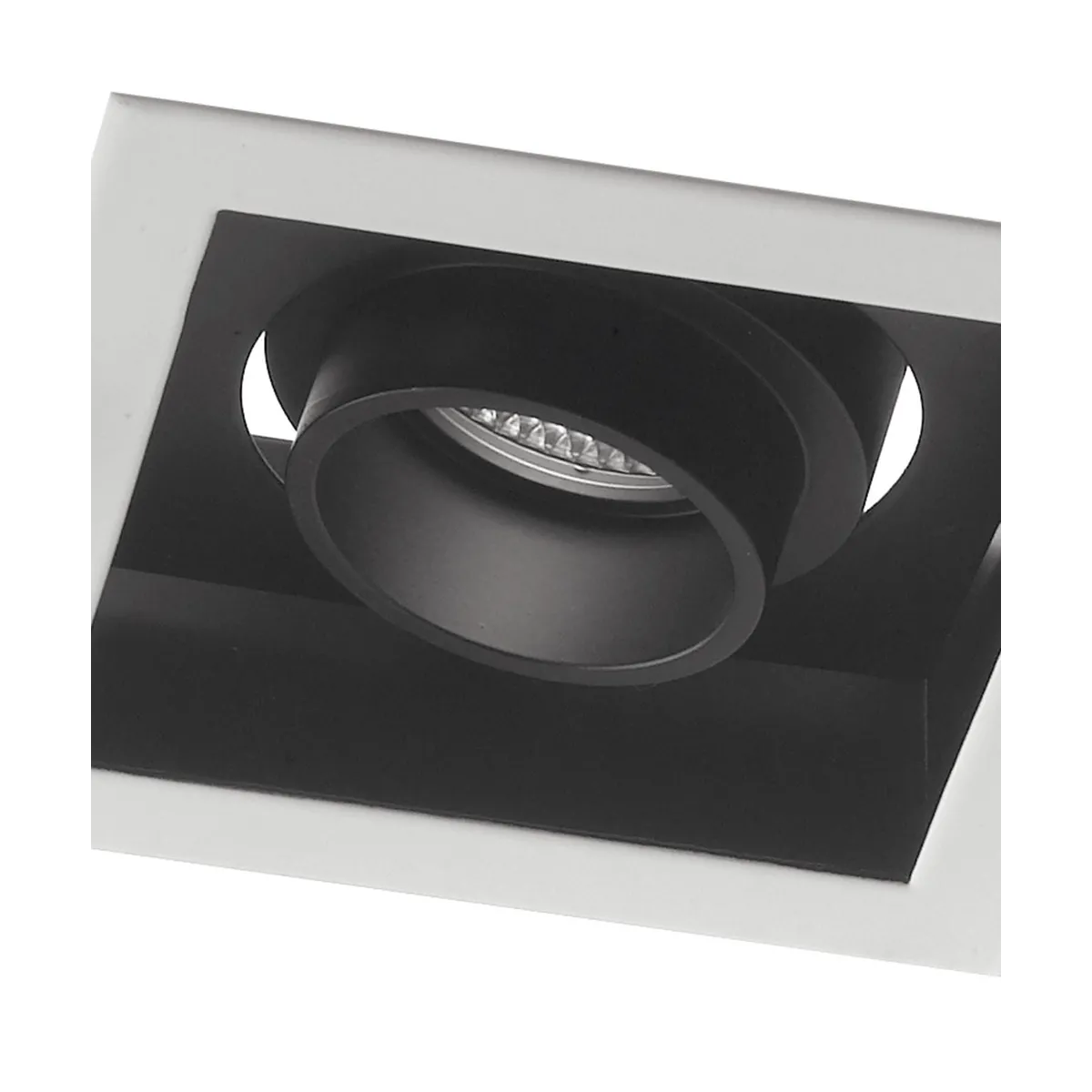 Structure réglable avec bord blanc et ligne Apollo intérieure noire satinée