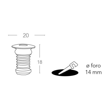 Faretto a incasso Bianco Led A+ 4000kelvin 0,2 watt