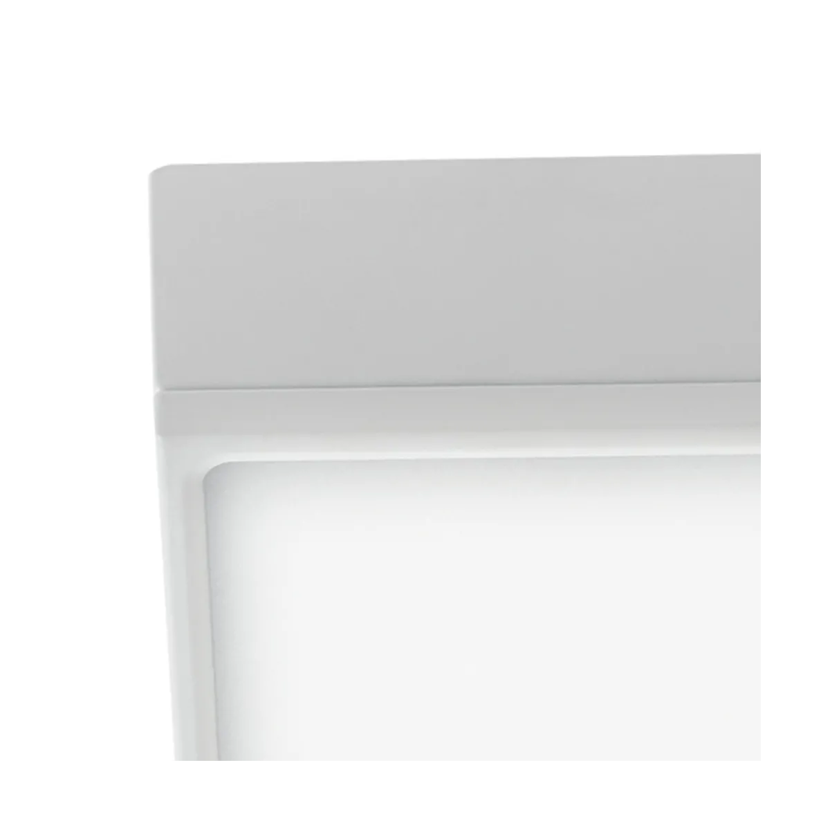 Plafoniera Quadrata Alluminio Bianco Goffrato Controsoffitto Led 16 watt Luce Naturale