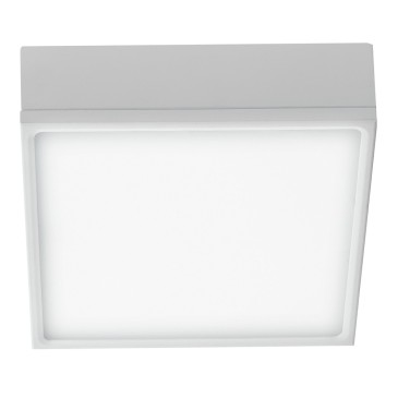 Plafonnier carré blanc moderne | Mondialshop