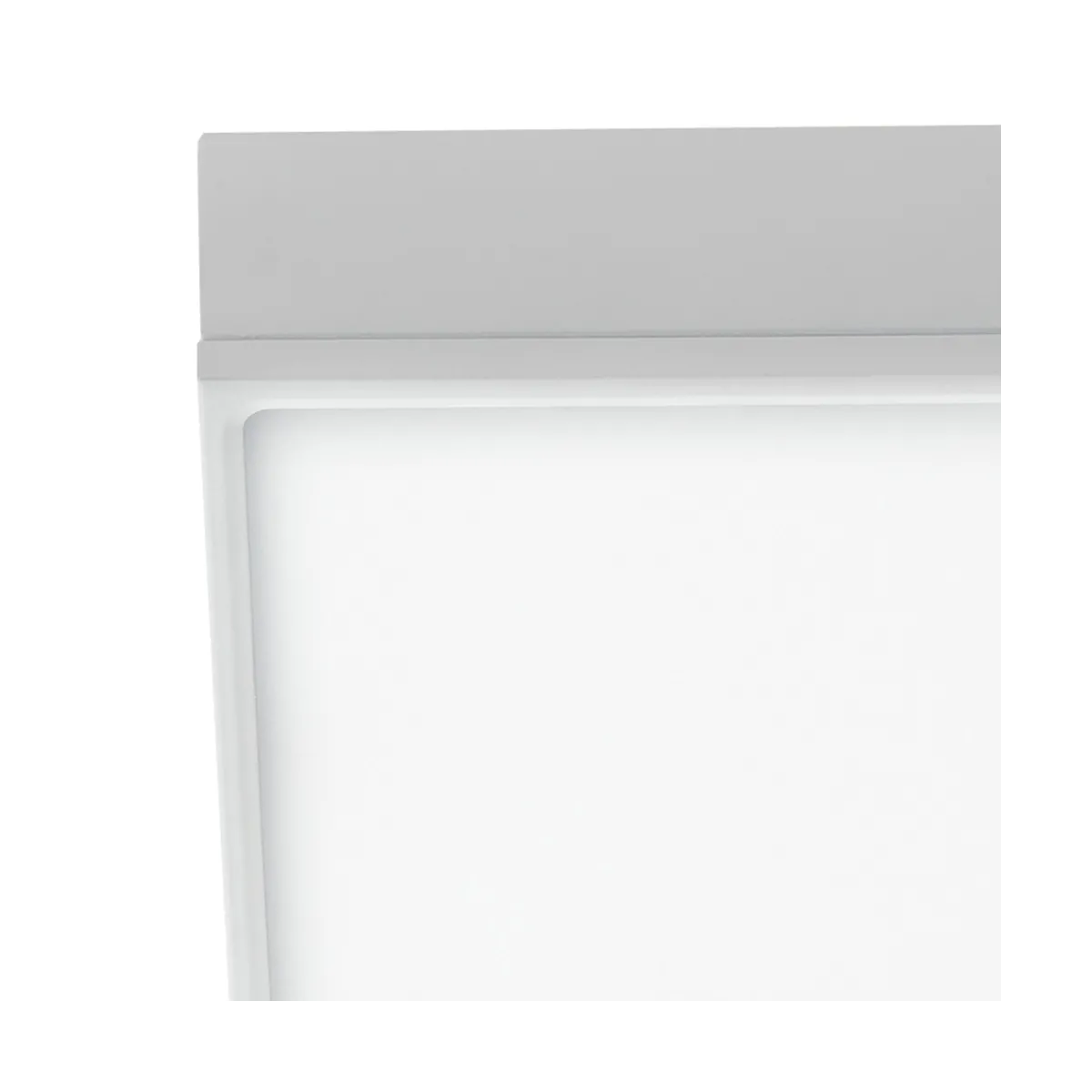 Quadratische, geprägte weiße Aluminium-Deckenleuchte, Einbauleuchte aus Gipskarton, LED, 22 Watt, natürliches Licht