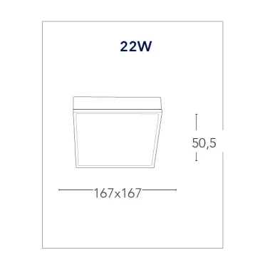 Plafoniera Alluminio Bianco Goffrato Quadrato Incasso Cartongesso Led 22 watt Luce Naturale