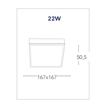 Plafonnier carré blanc moderne | Mondialshop