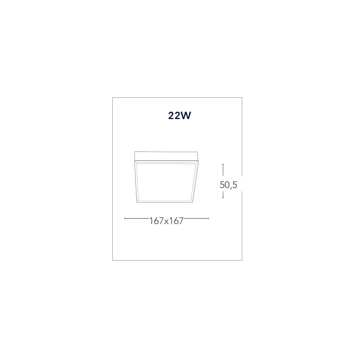 Plafoniera Alluminio Bianco Goffrato Quadrato Incasso Cartongesso Led 22 watt Luce Naturale