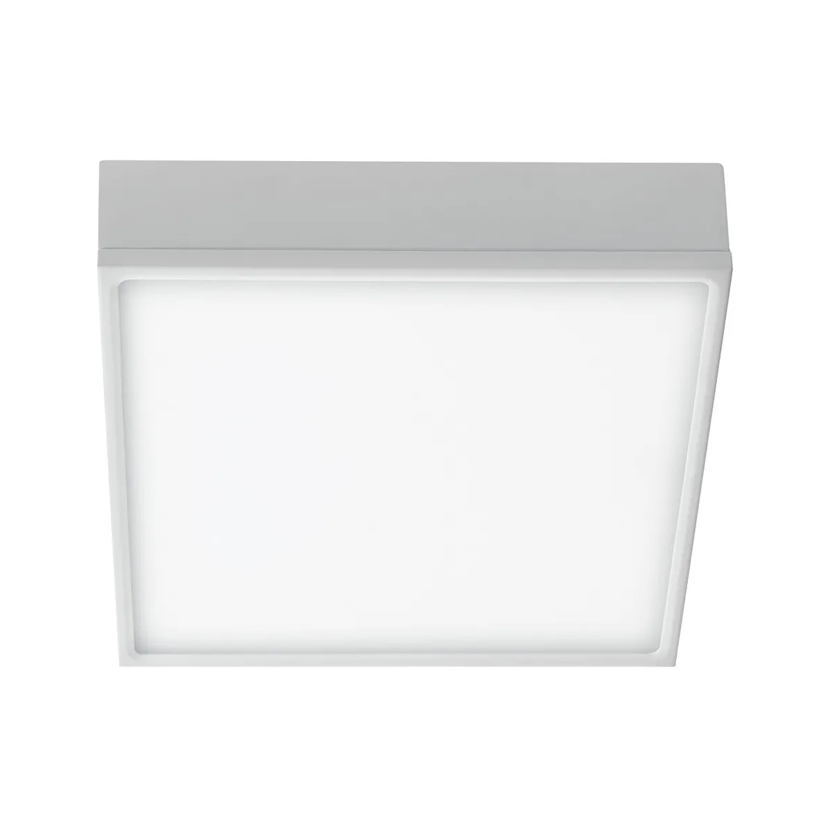 Plafoniera Quadrata Alluminio Bianco Soffitto Ribassato Led 36 watt Luce Naturale