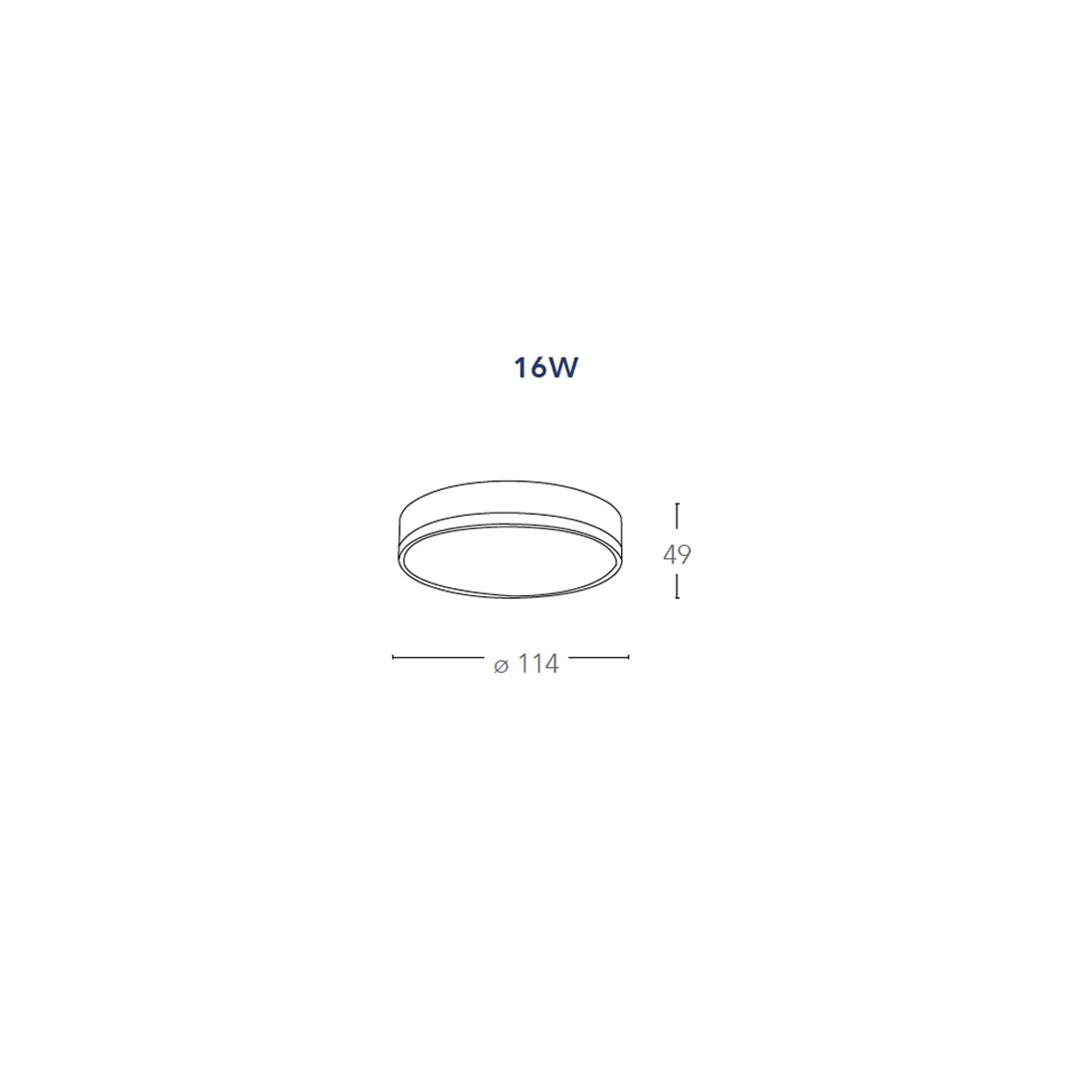 Plafonnier LED rond blanc moderne | Mondialshop