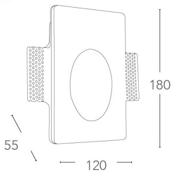 I-ARIEL-RM1 - Faretto Incasso Scomparsa Segnapassi Gesso Verniciabile Tondo GU10 mini