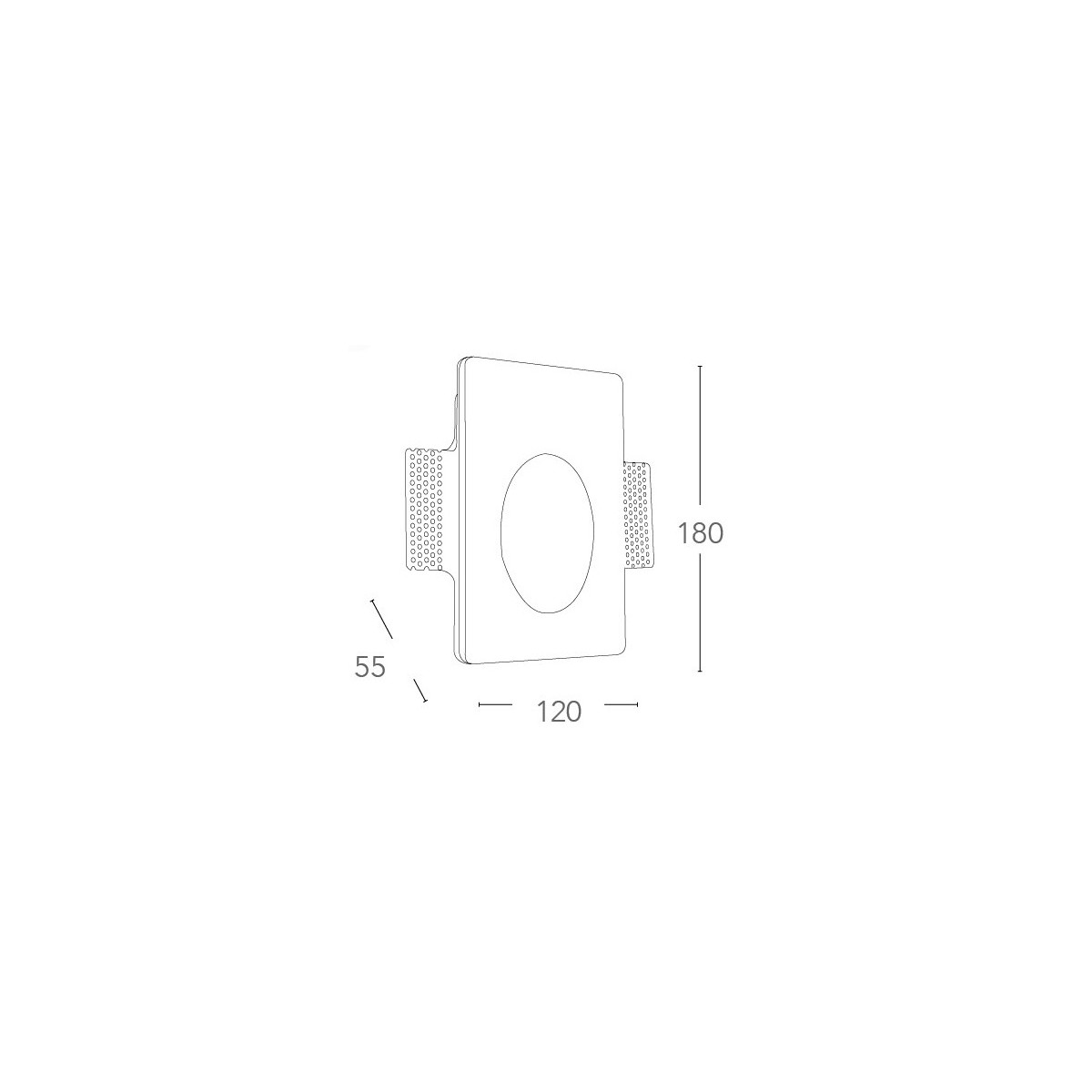 I-ARIEL-RM1 - Spot encastré Spot rétractable Marqueur Paintable Round GU10 mini