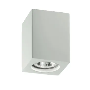 Faretto a incasso bianco dalla forma semplice cubica GU10