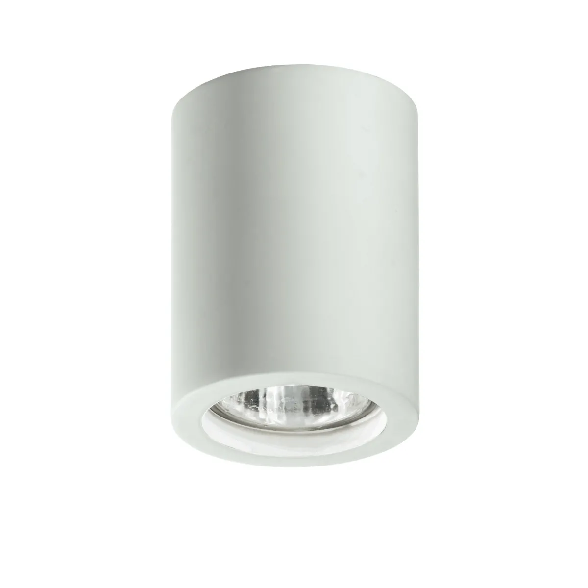 Weißer Einbaustrahler mit einfacher zylindrischer Form GU10