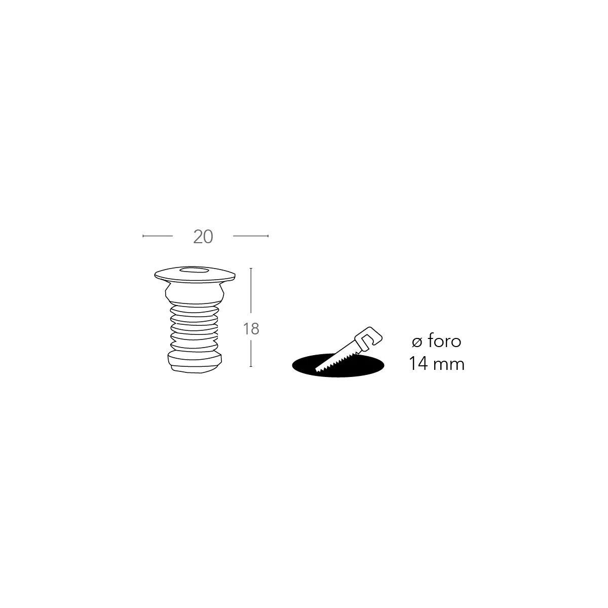 Bloc d'alimentation blanc de 6 watts