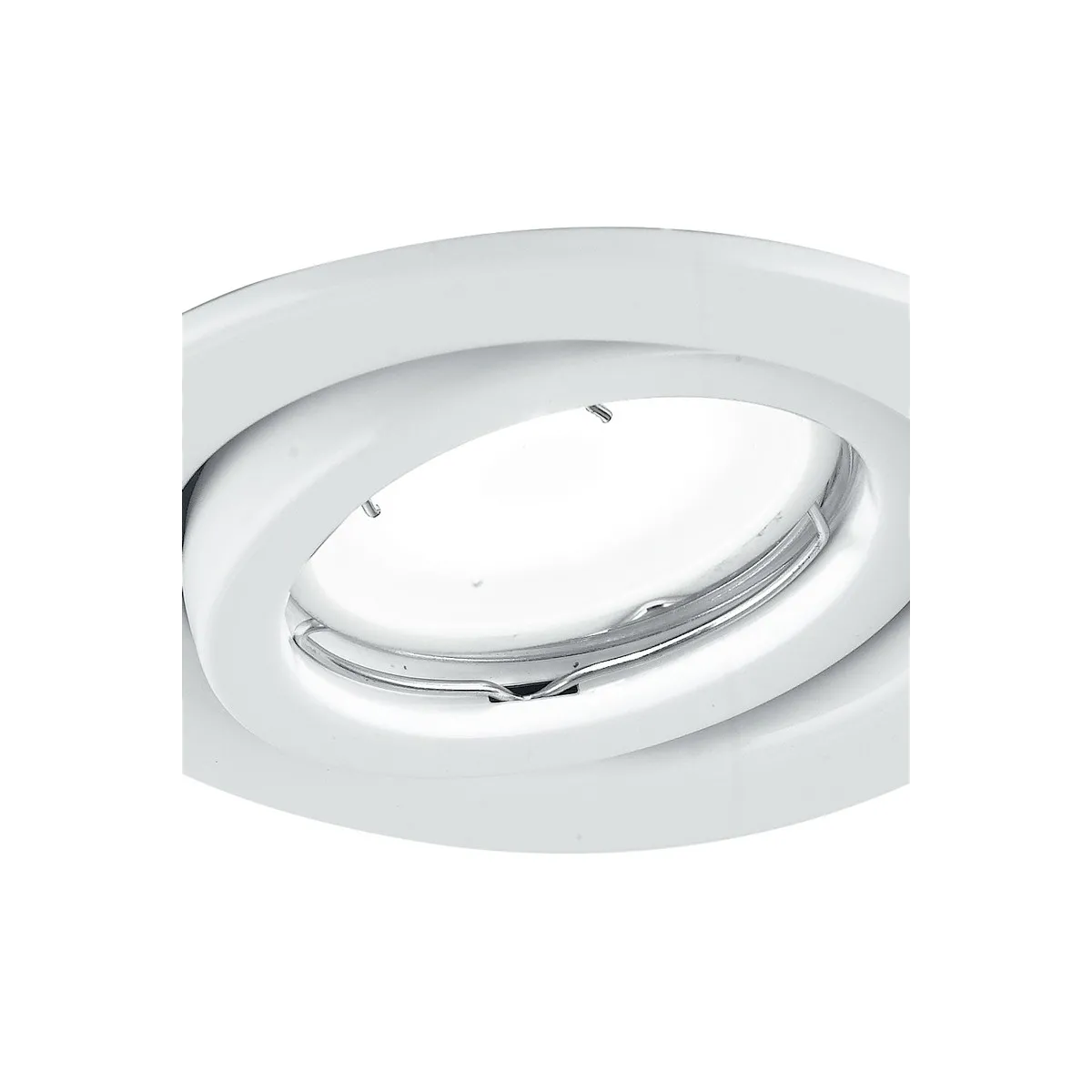 Ghiera Orientabile in Metallo Bianco Linea Matix