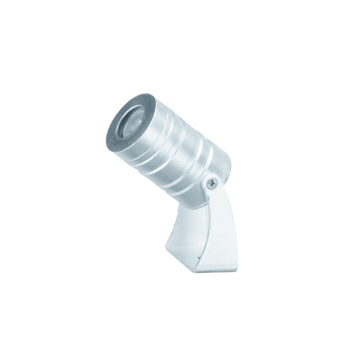 Faretto in alluminio con luce RGB e picchetto 3 watt