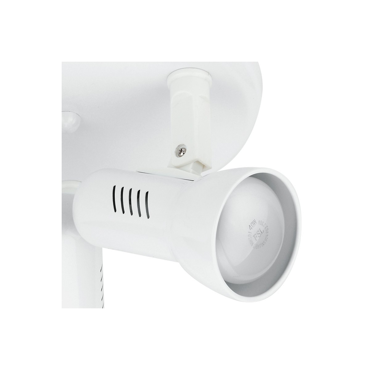 SPOT-CARRERA-PL3 - Plafonnier rond blanc à trois lumières 42 watts E27