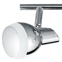 Plafoniera cromata a due luci led dalla forma semplice 10 watt 4000 kelvin