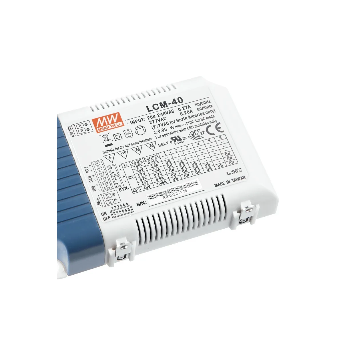 I-DRIVER-DIMM-LCM40 - Alimentation à courant constant à intensité variable du pilote 40 watts