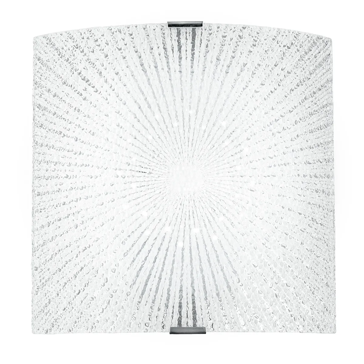 I-CHANTAL/AP - Applique Vetro Diamantato decoro Raggi Rettamgolare Led 12 watt Luce Naturale