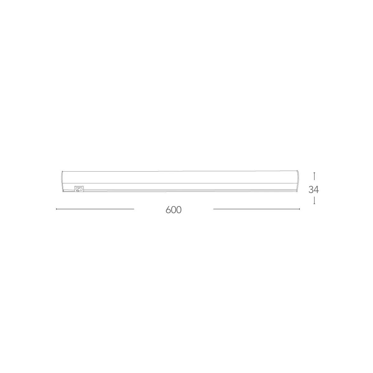 LEDBAR-T5-60 - Barra led 60 cm 8 watt 4000 kelvin T5