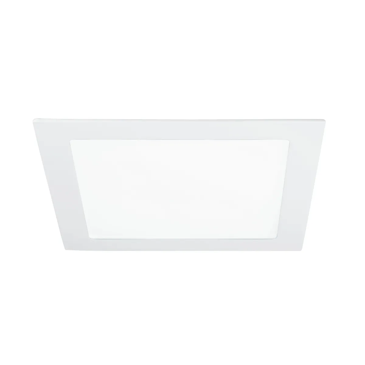 INC-FLAP / 18WC - Spotlight Carré Aluminium Blanc Mat Encastré Plaque de Plâtre Led 18 watts Lumière Chaude