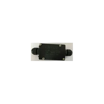 CONNECTBOX-IP68-2 - Boîte de connexion étanche bipolaire noire