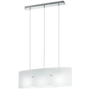 I-AMSTERDAM/S130 - Lampadario a Sospensione Vetro Bianco Interno Moderno E27