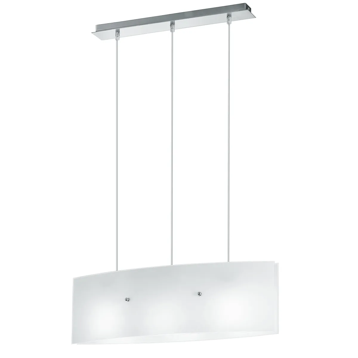I-AMSTERDAM/S130 - Lampadario a Sospensione Vetro Bianco Interno Moderno E27