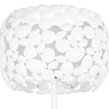 Piantana lampada da terra 60W 3XE27 bianca GRAPE. Moderno punto luce con struttura in metallo a forma di sassi