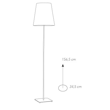 Lampadaire moderne en métal...