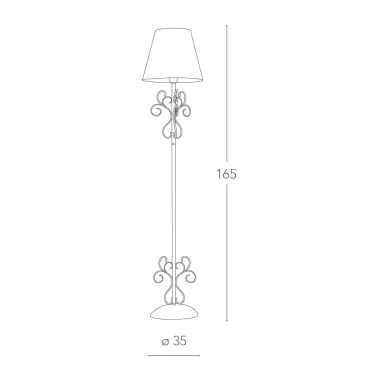Elegante Stehlampe aus...