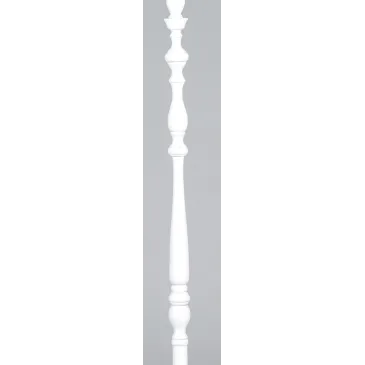 Lampadaire Bourlesque en bois décoré blanc