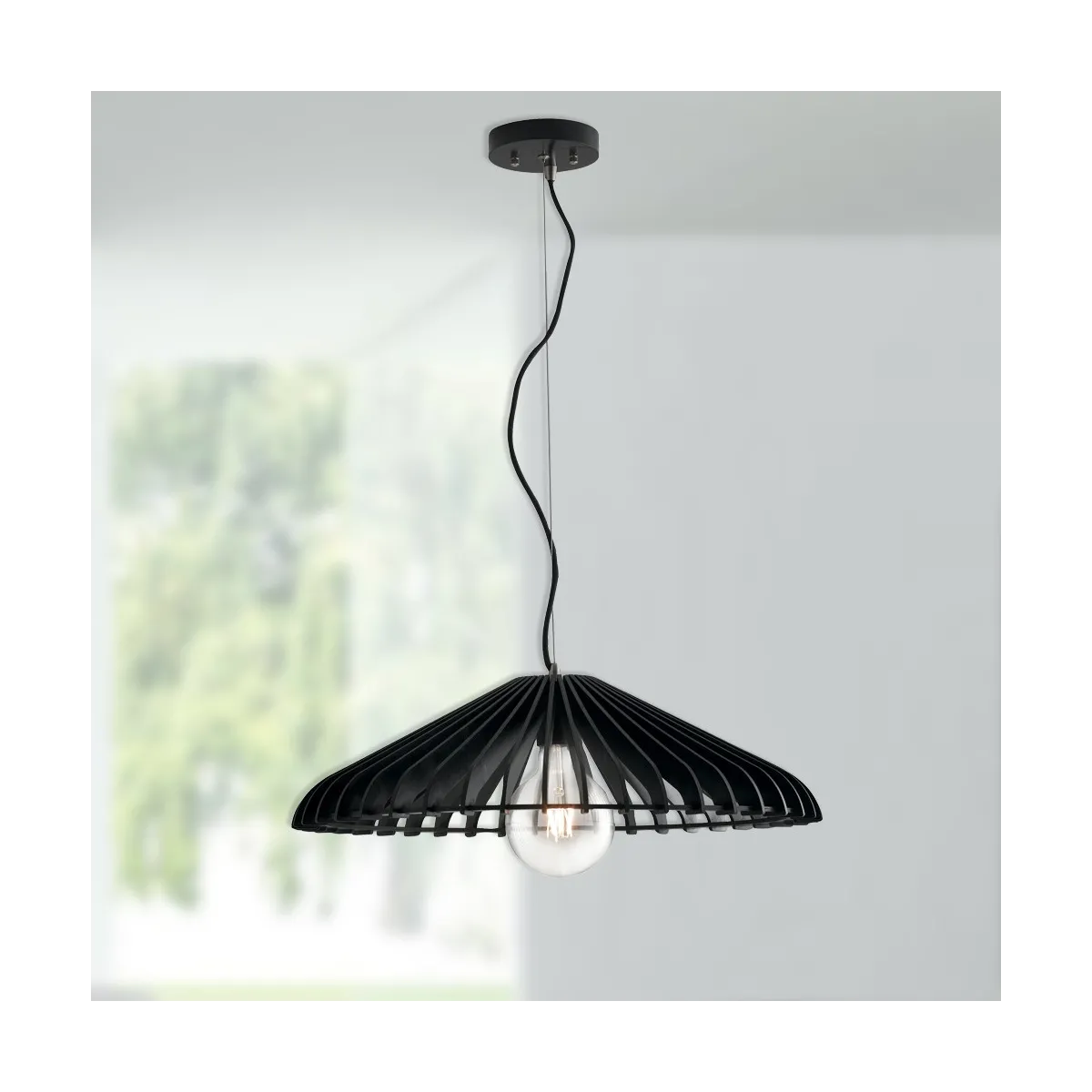 pendente lampada per ristorante nero