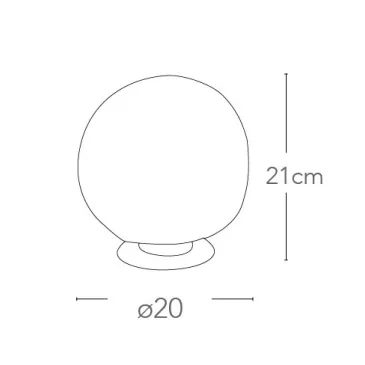Lampe de Table Sphérique...