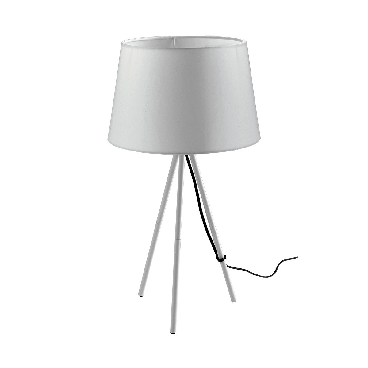 I-MARILYN-L BCO - Lampe de table trépied abat-jour en...