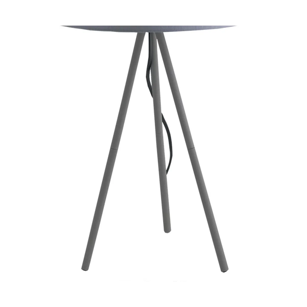 Trois pieds Marilyn en métal gris