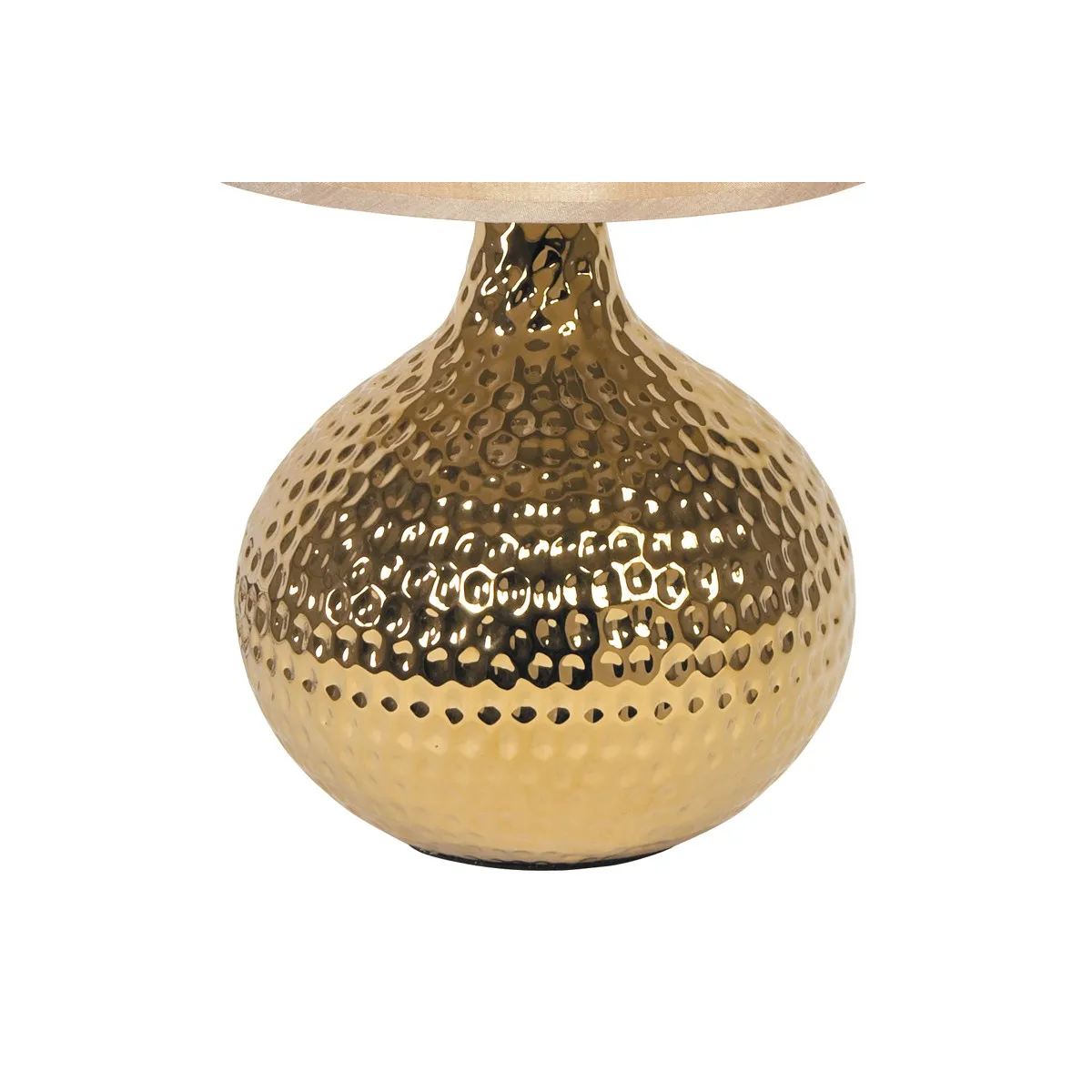 Lampe de table Pulsar avec tige en céramique FanEurope couleur or