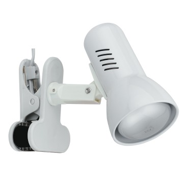 Lampada da Scrivania a Clip E27 Bianca | Mondialshop