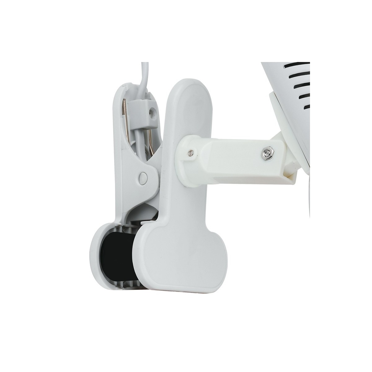 Lampe de bureau à pince E27 blanche | Mondialshop