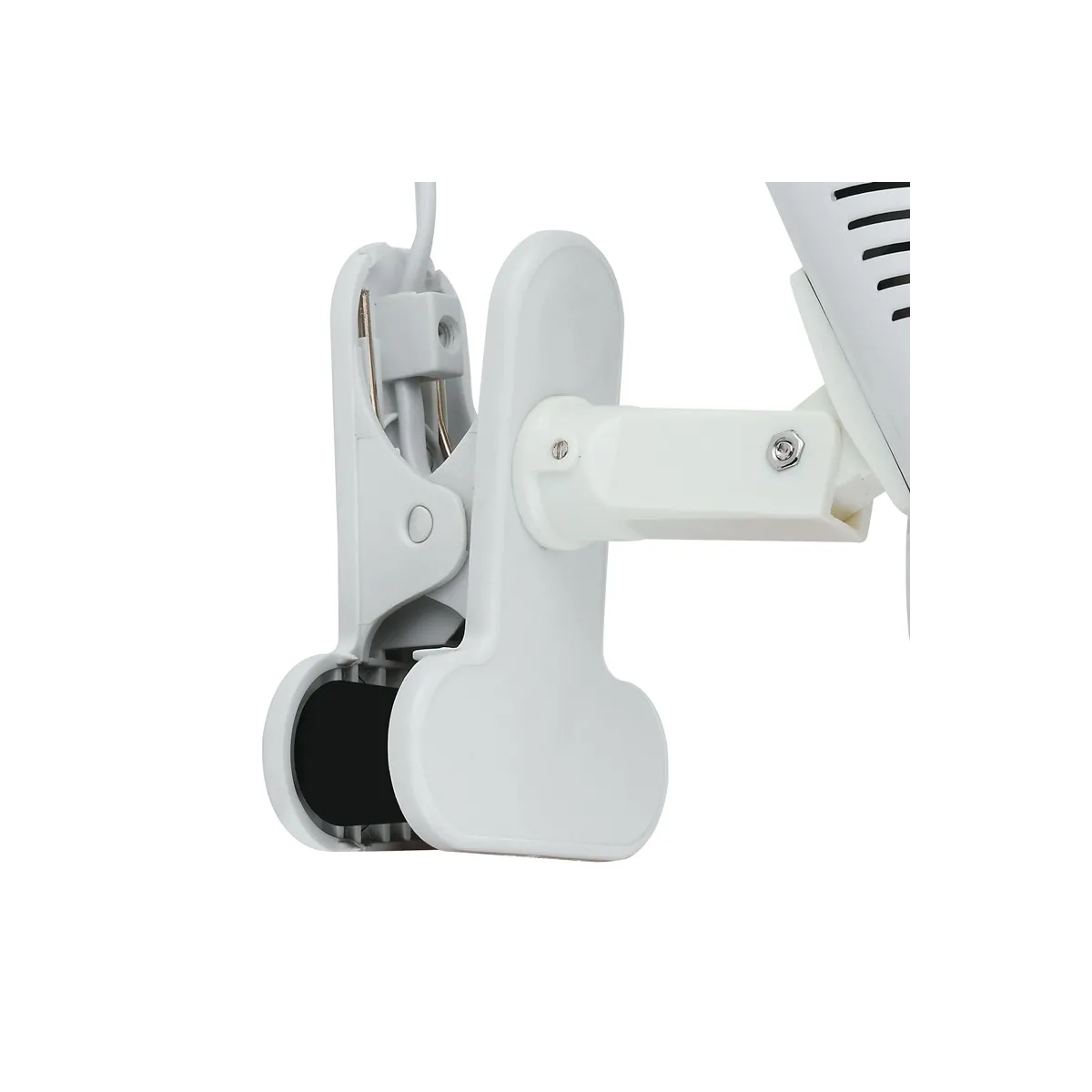 Lampe de bureau à pince E27 blanche | Mondialshop