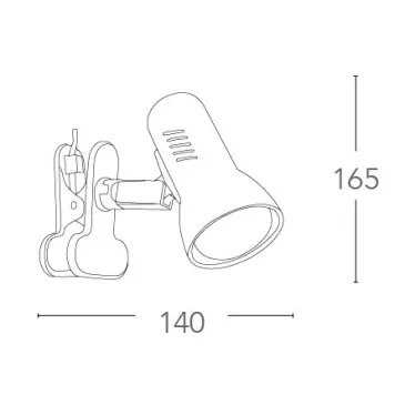 Lampada da Scrivania a Clip E27 Bianca | Mondialshop