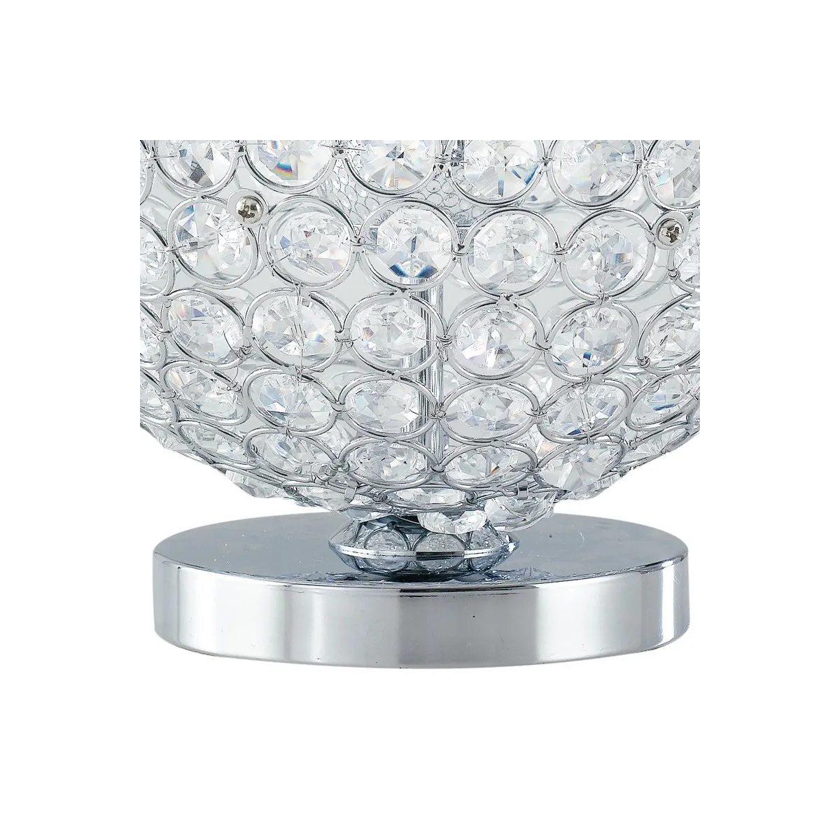 Struttura in Metallo Decoro a Cerchi Cristalli K9 Linea...