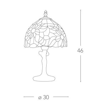 Lampe de table classique à...